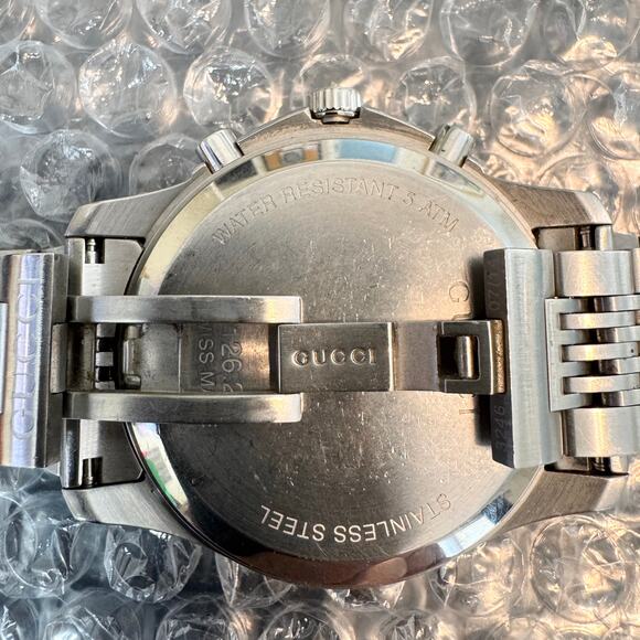 Gucci 126.2 Men’s Swiss Stainless Steel Chronograph Watch Blue Dial #15099489 - Picture 12 of 13